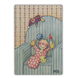 Wenskaart baby zetel