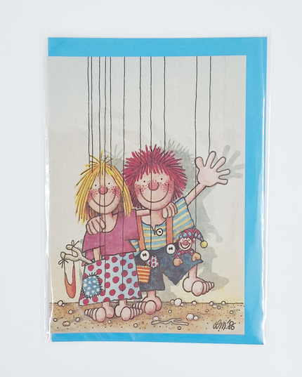 Wenskaart jongen & meisje