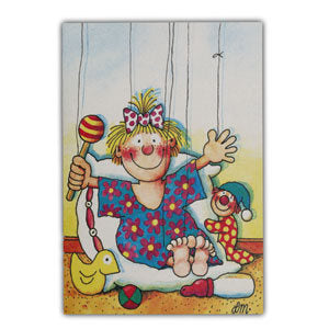 Wenskaart baby meisje