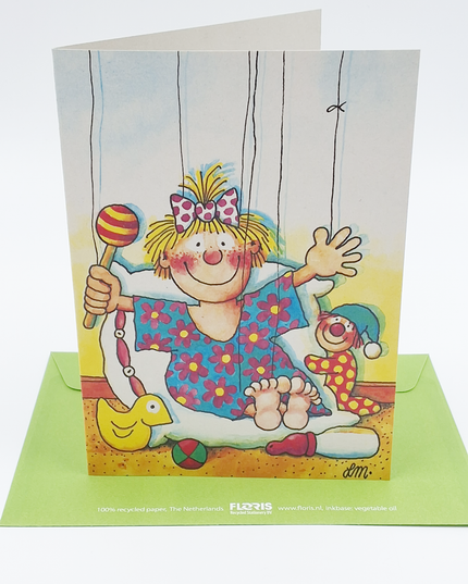 Wenskaart baby meisje