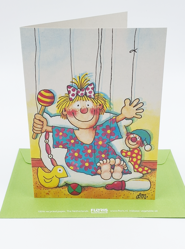 Wenskaart baby meisje