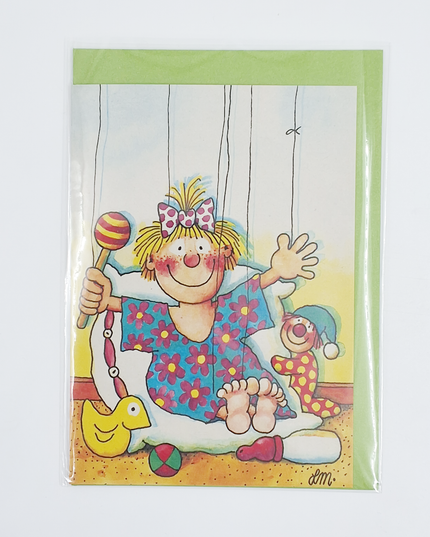 Wenskaart baby meisje