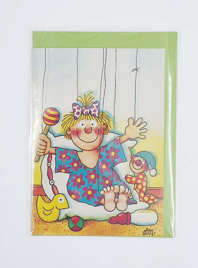 Wenskaart baby meisje