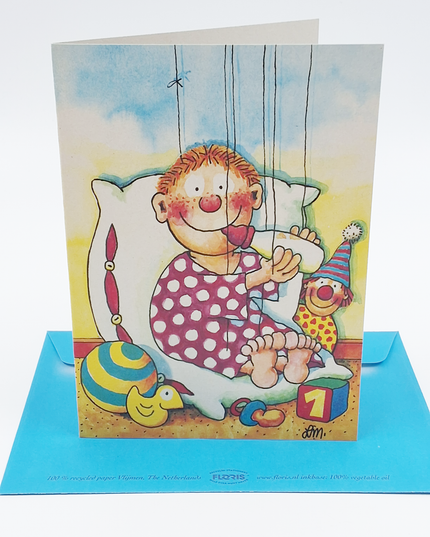 Wenskaart baby jongen