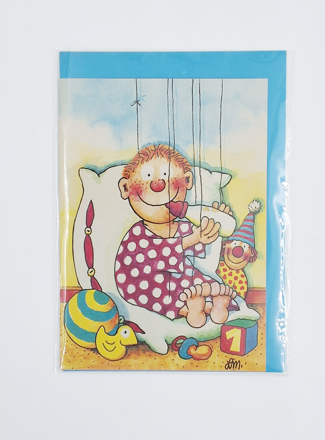 Wenskaart baby jongen