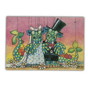 Wenskaart draak trouw