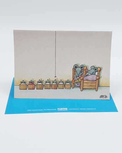 Wenskaart muizenfamilie