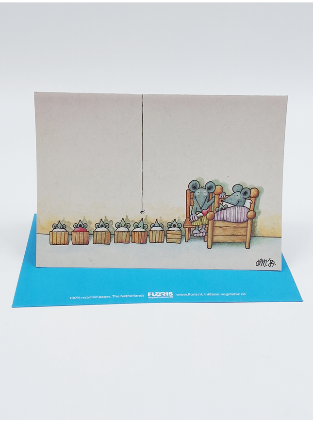 Mouse family greeting card