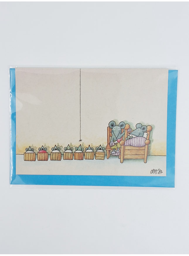 Mouse family greeting card