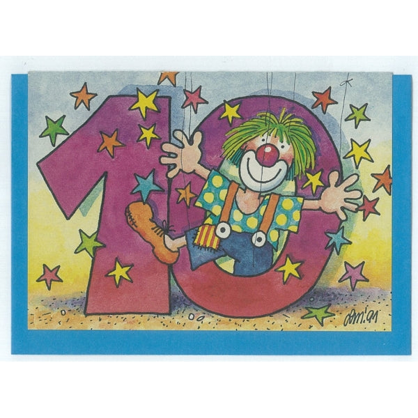 Wenskaart "10"