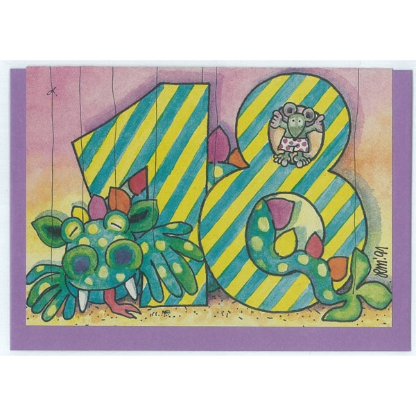 Wenskaart "18"