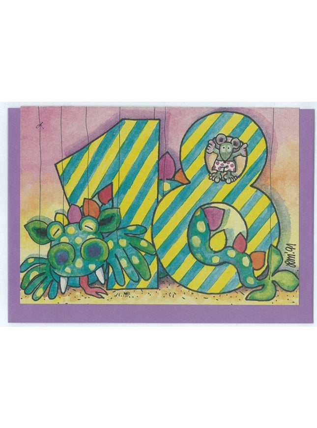 Wenskaart "18"