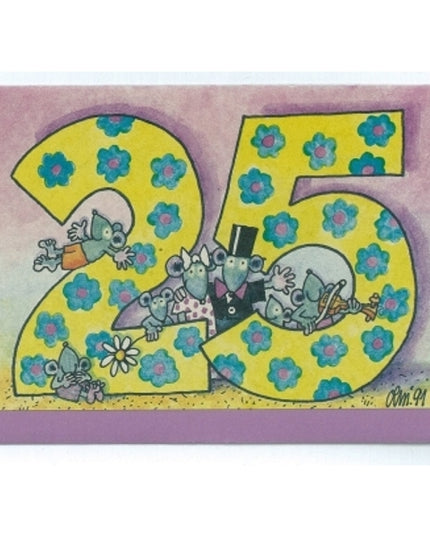 Wenskaart "25"