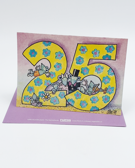 Wenskaart "25"