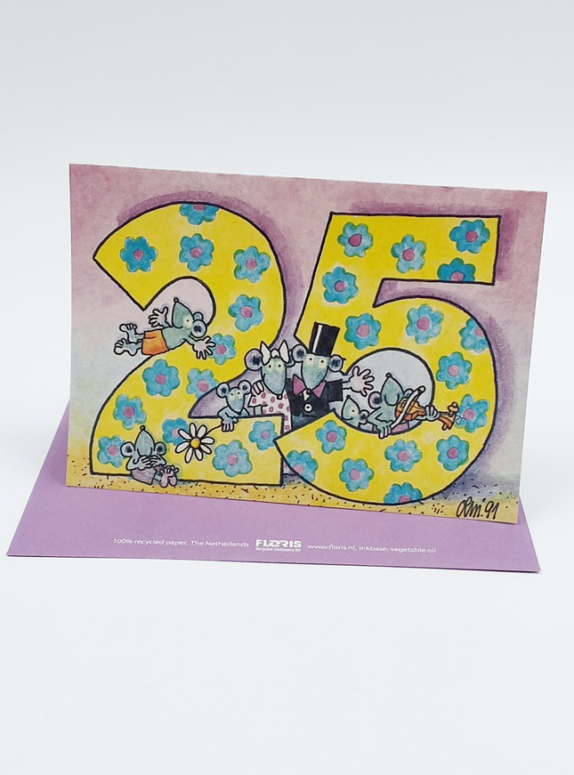 Wenskaart "25"