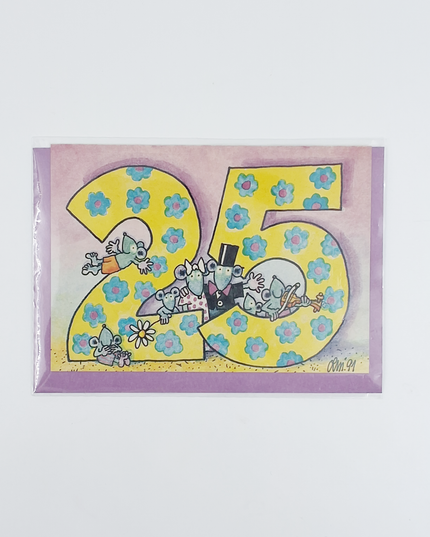 Wenskaart "25"