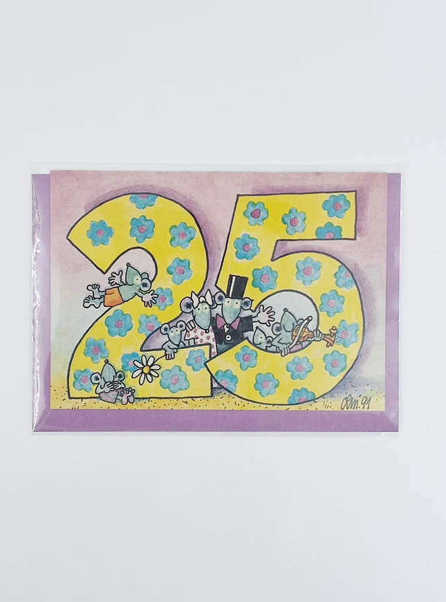 Wenskaart "25"