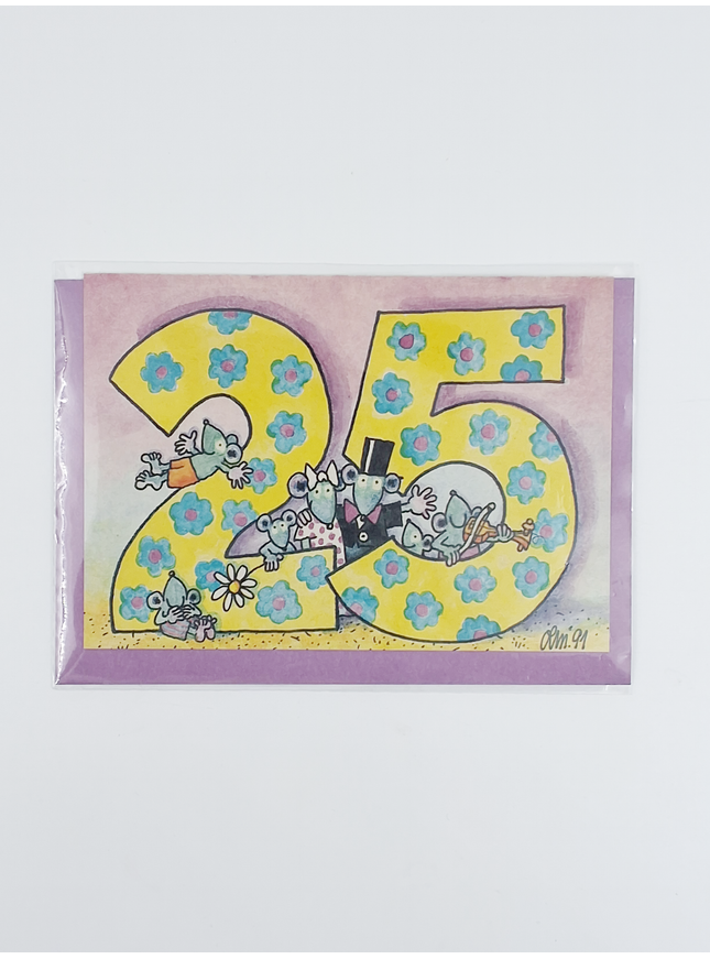 Wenskaart "25"