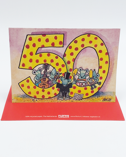 Wenskaart "50"