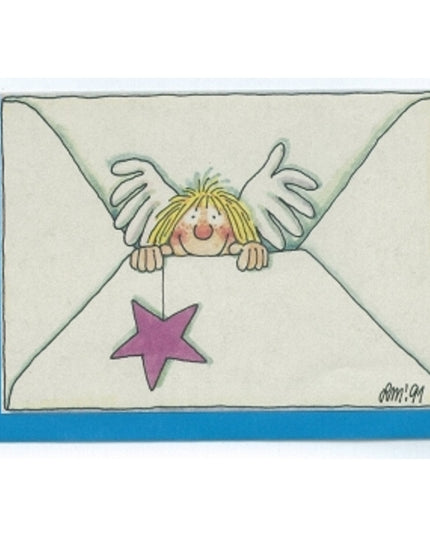 Wenskaart omslag engel