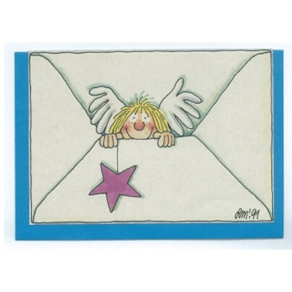 Wenskaart omslag engel
