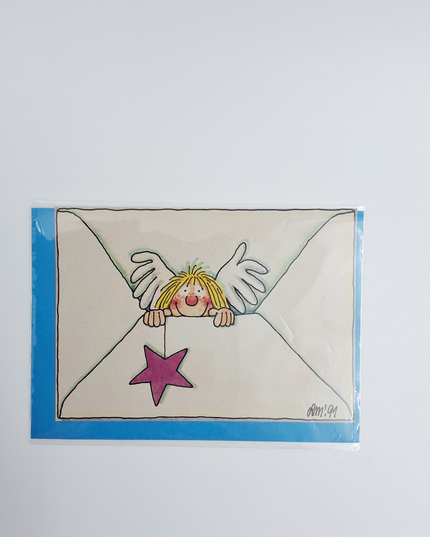 Wenskaart omslag engel