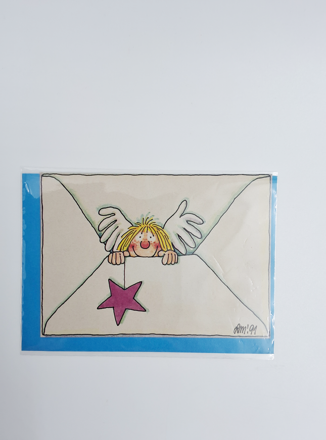 Wenskaart omslag engel