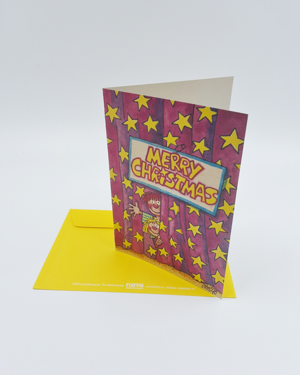 Wenskaart merry christmas