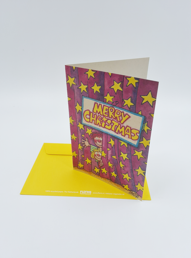 Wenskaart merry christmas