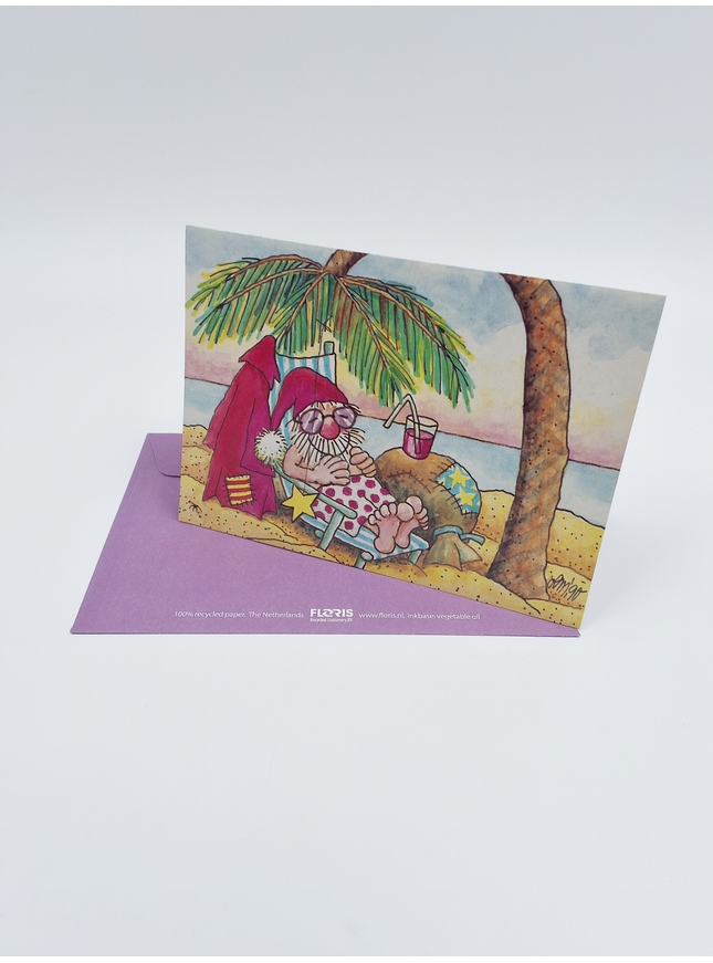 Palm tree greeting card