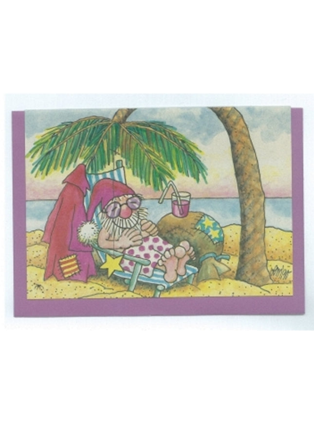 Palm tree greeting card