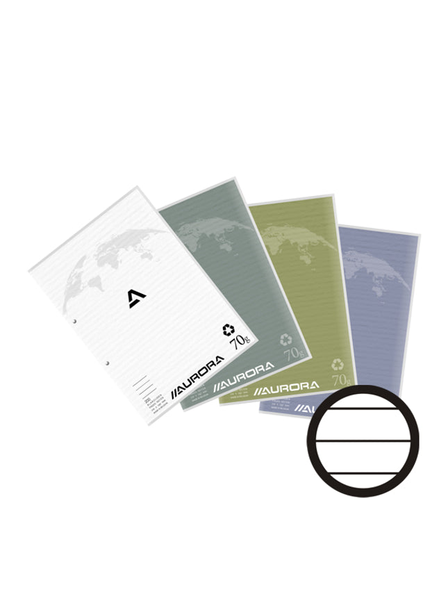 Cursusblok A4 - gelijnd