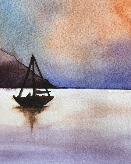 Wenskaart zeilboot 2