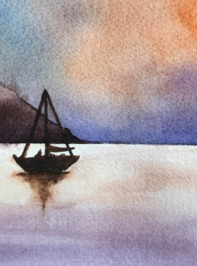 Wenskaart zeilboot 2