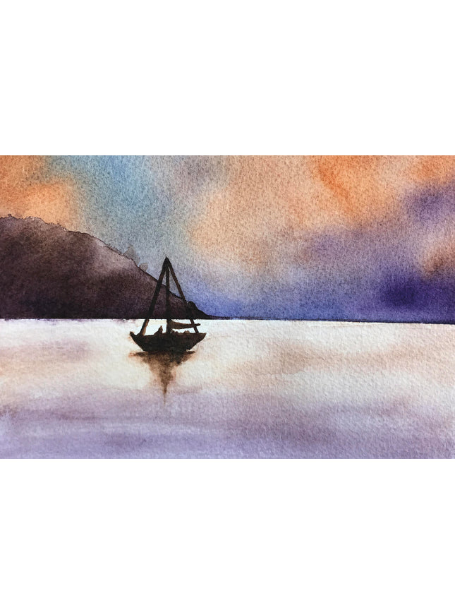 Wenskaart zeilboot 2