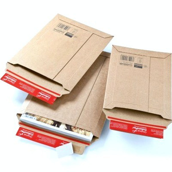 zakomslag microgolfkarton 166x267 mm - zelfklevende strip, zonder venster