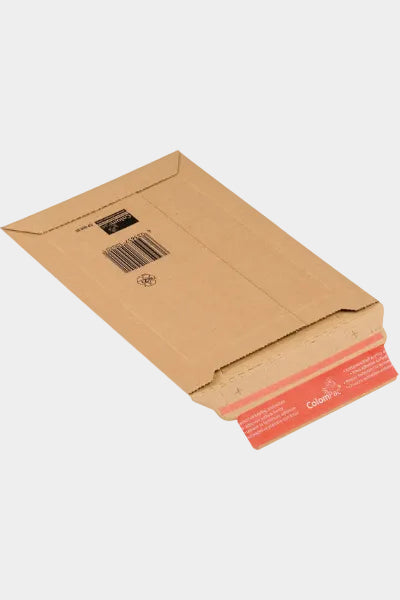 zakomslag microgolfkarton 166x267 mm - zelfklevende strip, zonder venster