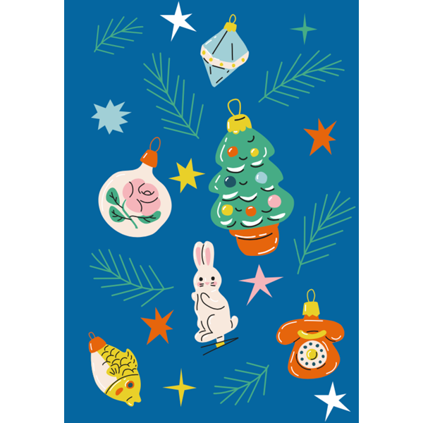 Wenskaart retro afbeeldingen