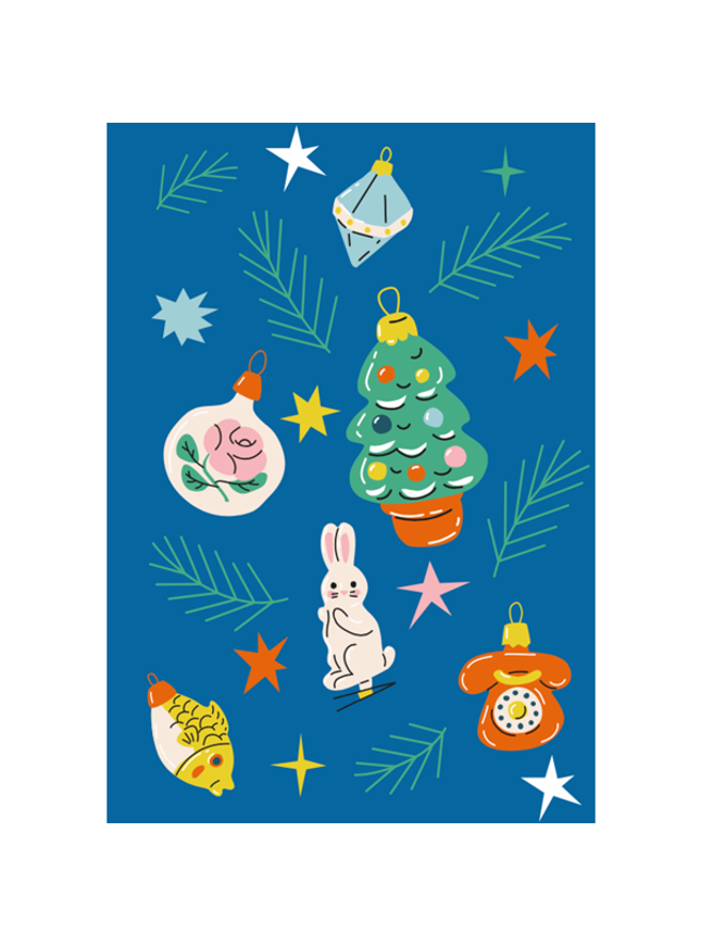 Greeting card retro images