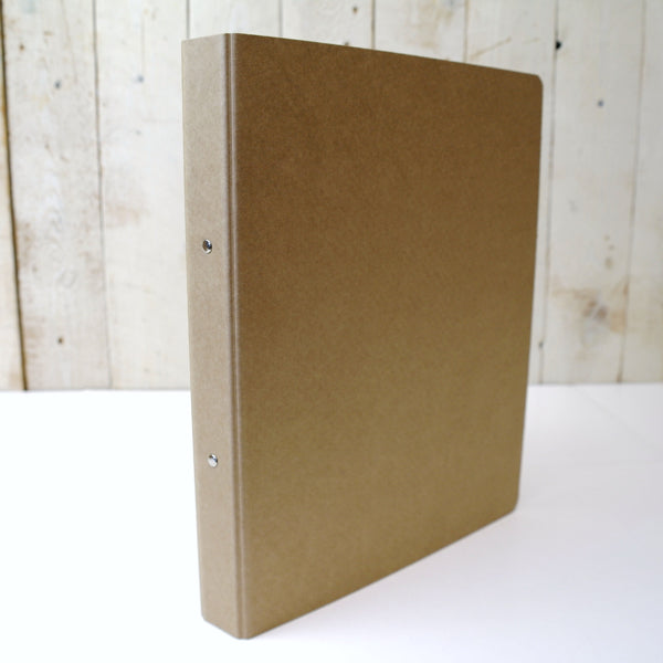 Classeur à anneaux A4, dos 3 cm - marron clair