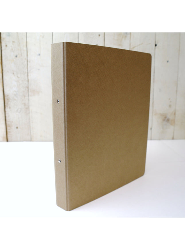 Ringmap A4 rug 3 cm - lichtbruin