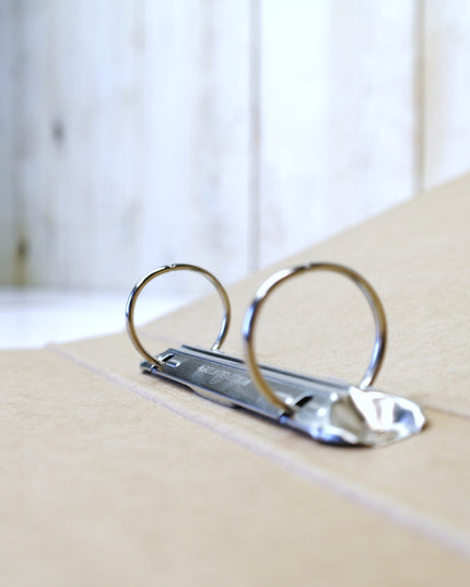 Classeur à anneaux A4, dos 3 cm - marron clair