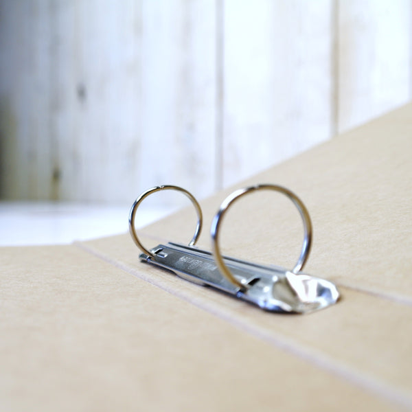 Classeur à anneaux A4, dos 3 cm - marron clair