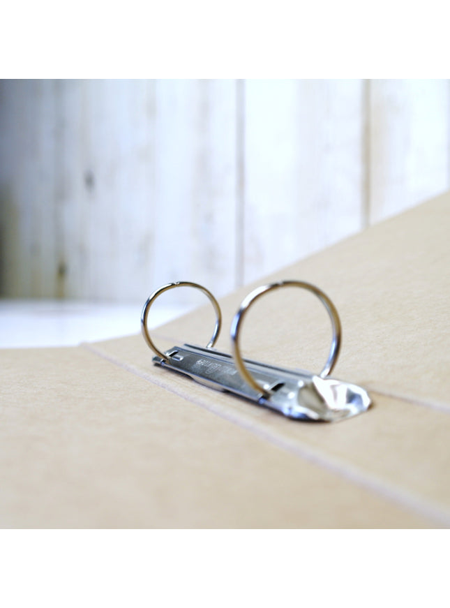 Ringmap A4 rug 3 cm - lichtbruin