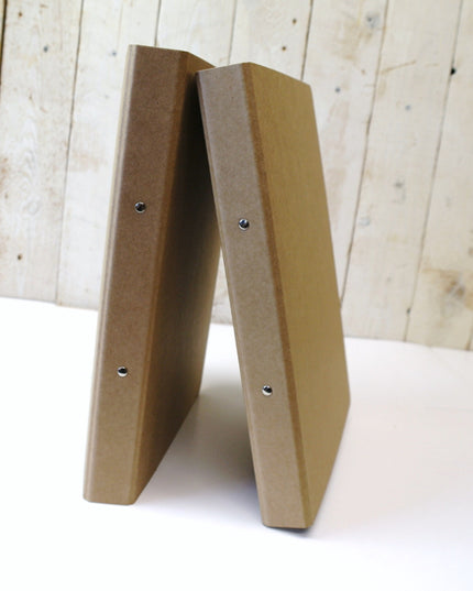 Classeur à anneaux A4, dos 3 cm - marron clair