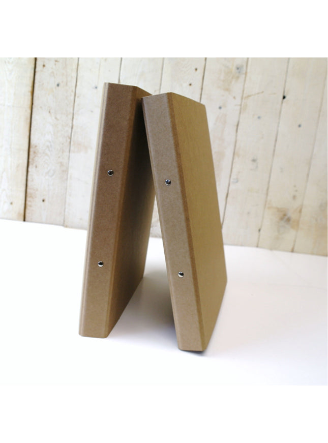 Ringmap A4 rug 3 cm - lichtbruin