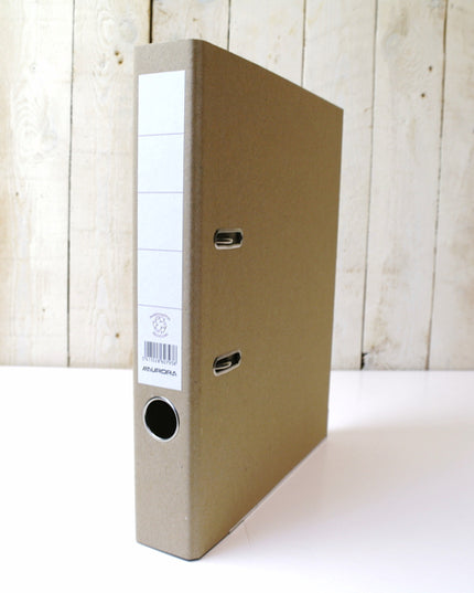 Classeur A4, dos 5 cm - marron clair