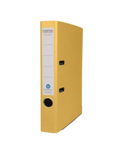 Classeur A4, dos de 5 cm - jaune 