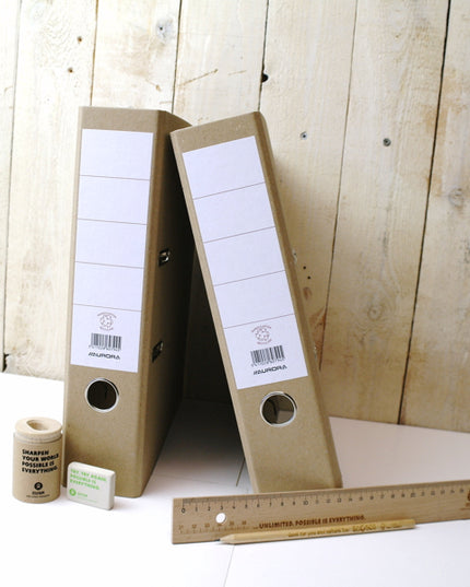 Classeur A4, dos 8 cm - marron clair