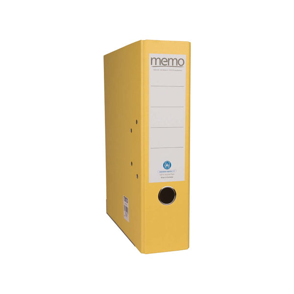Classeur A4, dos de 8 cm - jaune
